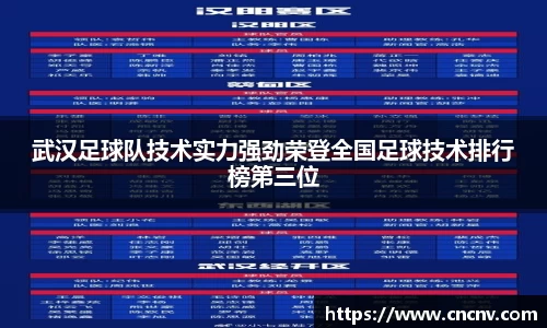 武汉足球队技术实力强劲荣登全国足球技术排行榜第三位